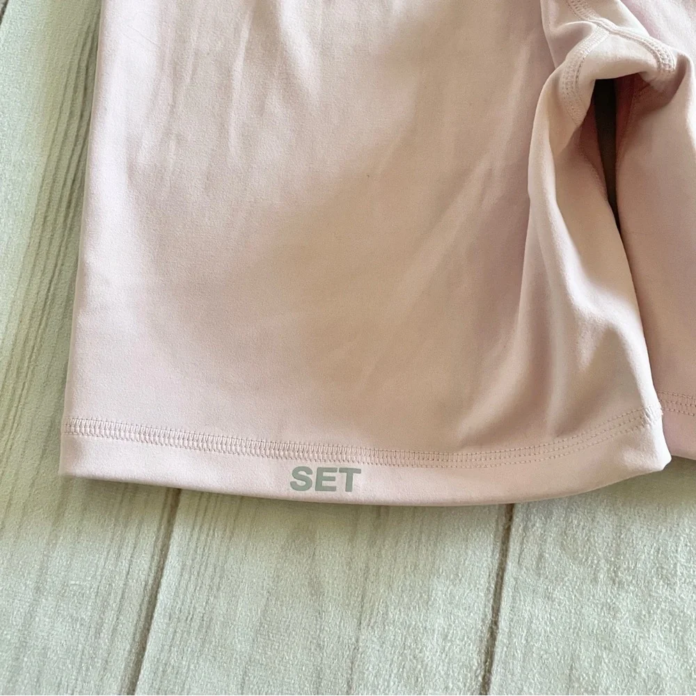 SET ACTIVE Luxform Sports Bra & Biker Shorts Workout Set Women’s M Pink - Picture 7 of 10